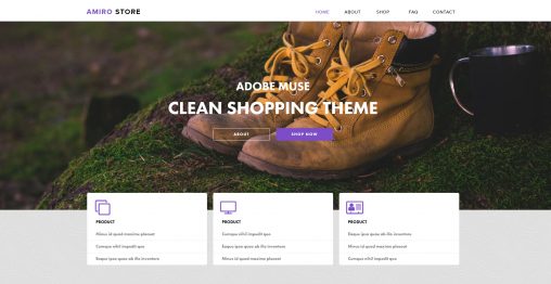 Шаблон adobe muse