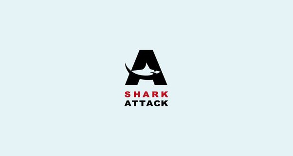 creative-single-letter-logo-designs-shark-attack