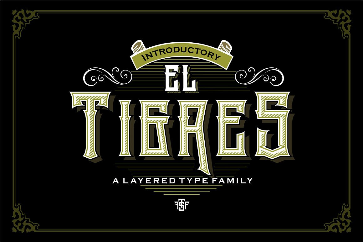 Шрифт El Tigres