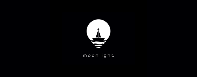 16-moon-light-logo-design
