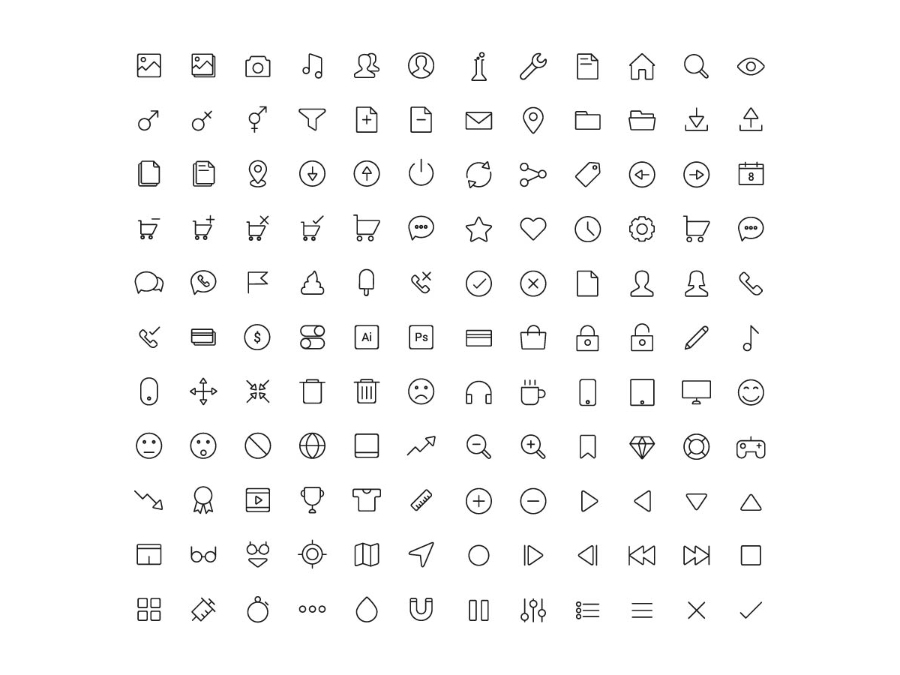 132-line-icons
